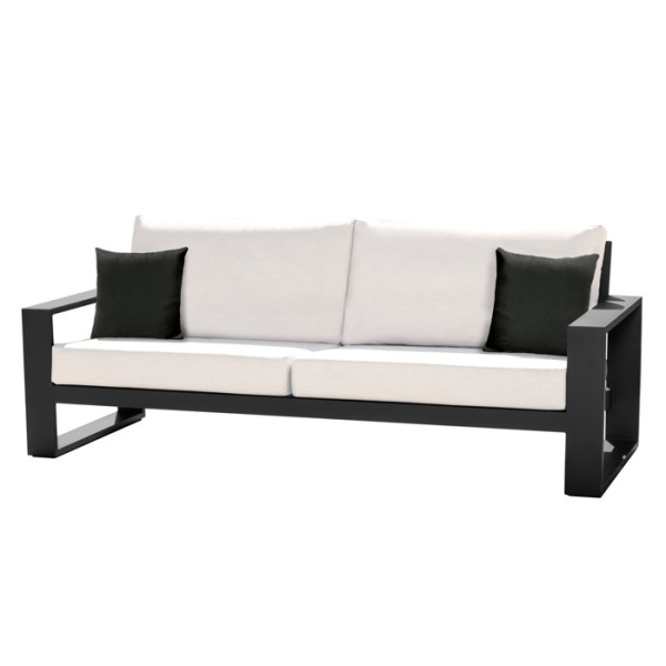 Zira 88'' Metal Outdoor Sofa with Sunbrella Cushions