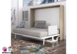 Sinkro model horizontal folding double bed with desk. - Image 2