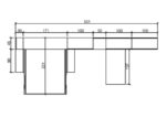 Vertical folding double bed with sofa and wardrobes - Image 3