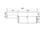 Murphy bed with sofa and small study area - Image 3