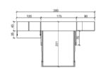 150x190 vertical folding bed with integrated sofa - Image 3