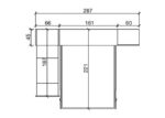 Living room with vertical folding bed and extendable table - Image 4