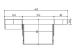 150x190 horizontal folding bed with NORDIK sofa - Image 3