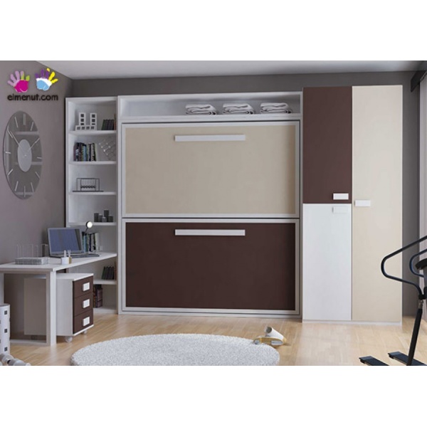 Krono model horizontal folding bed for 90 x 190 mattress.