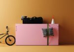 Horizontal folding bed with removable strap accessory