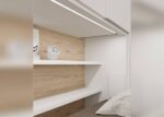 Horizontal folding bed without frame integrated between wardrobes - Image 4