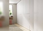 Horizontal folding bed without frame integrated between wardrobes - Image 3