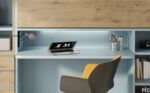 High freestanding horizontal folding bed with study area. - Image 2