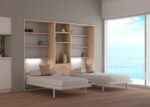 Youth room with two folding beds and extendable table - Image 2