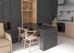 Folding double bed with sofa, wardrobes and extendable table - Image 3