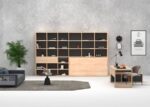 Office with bookcase and integrated folding bed - Image 2