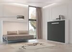 Horizontal folding double bed for 150 x 190 mattress - Image 2