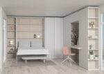Youth bedroom with a folding double bed and sofa - Image 2