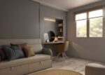 Studio with double vertical folding bunk bed with sofa - Image 5