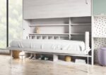 Folding bunk bed with desk for two - Image 2