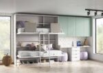 Folding bunk bed with desk for two - Image 3