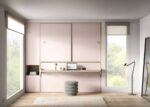 Horizontal folding bed with integrated table and sliding wardrobe - Image 2