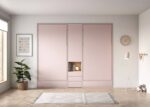 Bedroom with vertical folding beds to share