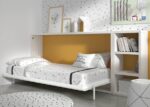 Horizontal folding bed for children and play area