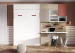 Youth bedroom with double vertical folding bed