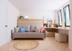 Horizontal folding bed with sofa and study area - Image 2