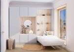 Youth bedroom with folding bed - Image 2