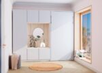 Youth bedroom with folding bed