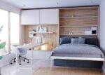 Murphy bed with sofa and desk - Image 2