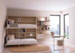 Horizontal folding bunk bed with desk - Image 2