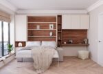 Sofa with fold-down double bed and desk - Image 2