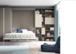 Studio with 135 vertical folding bed with wardrobe and study area. - Image 3