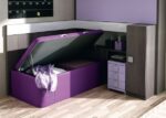 Children's room with a high folding bed and toy storage bed. - Image 2