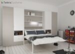 Folding double bed 135 x 190 with wardrobes