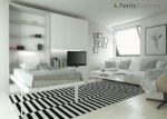 WALLBED folding living room bed 90 x 190 thick 5 cm.