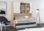 Horizontal folding bed 90 x 190 with sofa - Image 2