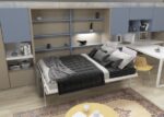 Horizontal folding bed with sofa and study area - Image 2