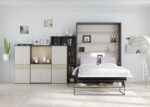 Living room with 150x190 vertical folding bed with NORDIK sofa
