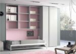 Youth folding bed, desk and wardrobe - Image 3