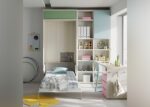 Youth room with vertical folding bed - Image 2