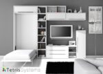 Living room with vertical folding bed - Image 3
