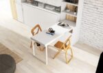 Horizontal folding bed 90x190 with wardrobe and folding desk - Image 3
