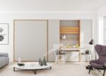 Living room with folding bed, wardrobes and folding table - Image 3