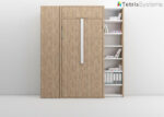 Living room folding bed 190x90 + Wardrobe + Bookcase