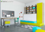 Folding bed Banquetta 190 x 90 drawers and table