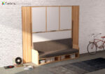 VERSATILE 190 x 90 folding sofa bed with wardrobe