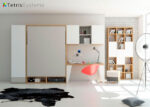 Bedroom with folding bed WALLBED 135 x 190 cm. - Image 2