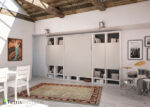 Living room with folding bed 150 x 190 depth 35 and bookcase - Image 2