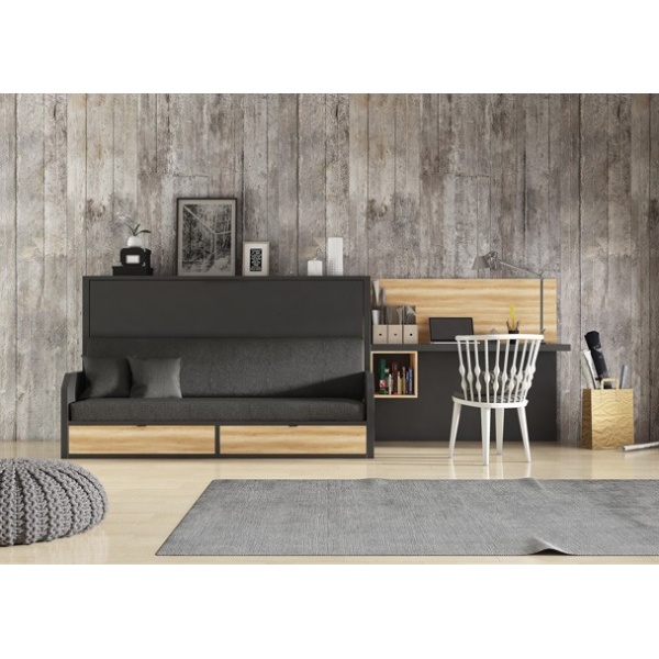 Horizontal folding bed with sofa VERSATILE