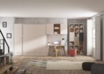 Studio with a vertical folding double bed and wardrobe - Image 2