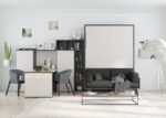 Living room with 150x190 vertical folding bed with NORDIK sofa - Image 3